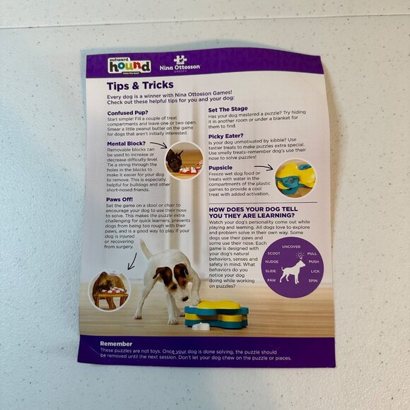Dog Puzzle Interactive Treat Puzzle Dog Enrichment Dog Toy Outward Hound - Picture 16 of 16